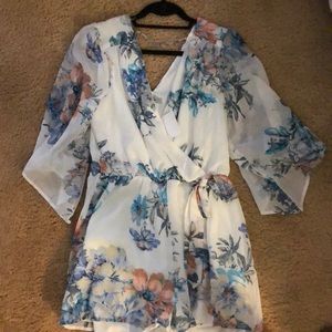 Flower pattern romper